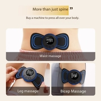 Masseur électrique portable et pliable pour le cou et les épaules avec fonction musicale, rechargeable par USB, mini-appareil de soulagement de la colonne cervicale, pratique
