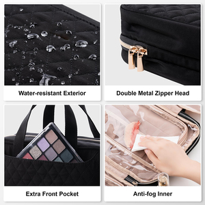 Trousse de Toilette Suspendue pour Femme avec Compartiment Anti-Fuite, Organisateur de Maquillage et Cosmétiques de Voyage, Kit Portable pour Articles de Toilette - Product Image 5