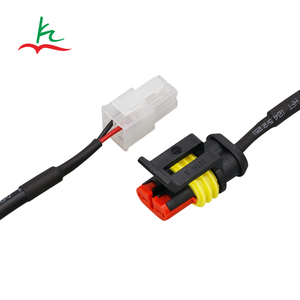 Cablaggio di Collegamento per Luci Atmosferiche Auto DJ7021-1.5-21 a <span class=keywords><strong>2</strong></span> Fori, Cavo di Assemblaggio HID Impermeabile con Terminale - Product Image 1