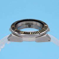 Lunette rotative unidirectionnelle en aluminium 20ATM NH35 NH36 mouvement personnalisé 316L boîtier de montre en acier inoxydable
