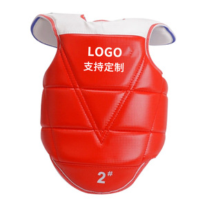 อุปกรณ์ป้องกันหน้าอกเทควันโดสำหรับผู้ใหญ่และเด็ก ระบายอากาศได้ดี หนาขึ้น อุปกรณ์ฝึกซ้อมต่อสู้ อุปกรณ์ออกกำลังกายสำหรับทุกเพศ - Product Image 3