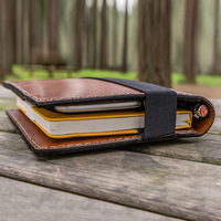 Portefeuille en cuir végétalien à couverture rigide pour carnet de notes, couverture de livre, classeur, offre spéciale sur Amazon