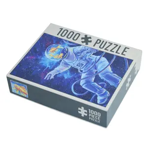 OEM Cosmos Stern Jigsaw Puzzle Benutzerdefinierte Astronaut 1000 Stück Puzzles für Erwachsene mit 2 Stück Box