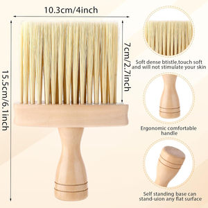 Brosse à cheveux personnalisée avec logo pour barbier, brosse à dépoussiérer le cou pour la coupe de cheveux, brosse douce pour nettoyer le cou à domicile, outil professionnel de salon - Product Image 2