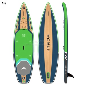 Planche à pagaie <span class=keywords><strong>gonflable</strong></span> JTRDA double couche de <span class=keywords><strong>11</strong></span> <span class=keywords><strong>pieds</strong></span>, fabrication chinoise, capacité 250 kg, pour lacs et rivières, 1 accessoire inclus - Product Image 2