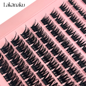 Abonnie Bán Buôn Faux Chồn Cụm Phân Khúc <span class=keywords><strong>Lash</strong></span> Kit Tùy Chỉnh DIY Lông Mi Mở Rộng Kết Hợp Chiều Dài Tự Nhiên Lông Mi Giả - Product Image 1