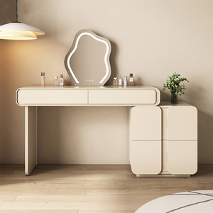 Meubles de chambre à coucher coiffeuse avec miroir Led pour <span class=keywords><strong>femme</strong></span> Table de vanité minimaliste moderne de luxe - Product Image 6
