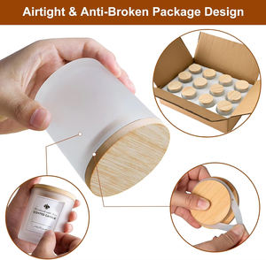 ขวดแก้วฝ้าสำหรับเทียนหอม ขนาด 300 มล./10 ออนซ์ (6 ชิ้น/กล่อง) - ฝาไม้สนธรรมชาติ, จัดส่งภายใน <span class=keywords><strong>3</strong></span> วัน & บรรจุภัณฑ์ลูกฟูก EPE - Product Image 3