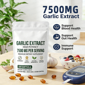 Gélules d'ail de haute qualité sans odeur, extrait d'ail vieilli, 300 gélules molles - Product Image 3