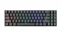 AIMAX Nouveau clavier mécanique ergonomique mini 68 touches Kailh, disposition US, USB 3.0, métal, rétroéclairage LED, sans fil, multicolore