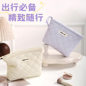 Trousse de maquillage matelassée Been Love, petite, portable, pour le rangement des cosmétiques, étui de voyage multifonctionnel - Product Image 4