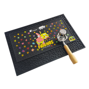 Personalized Rubber Bar <b>Mat</b> <b>Silicone</b> Bar Service <b>Mat</b> Non Slip Drip Tray Bar Spill <b>Mat</b> for Custom Brand Promotion - Product Image 3