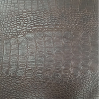Tissu synthétique en PVC de haute qualité imprimé motif crocodile mica, multicolore, gaufré, résistant aux taches pour canapé
