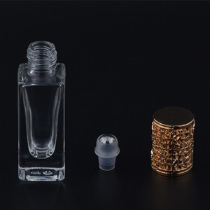 <span class=keywords><strong>7Ml</strong></span> Dày Đáy Thủy Tinh Nước Hoa Lăn Bóng Chai Cuộn Trên Lọ Trong Suốt Với Bóng Kim Loại & Vàng Đỏ Bạc Tím Hồng Vít Cap - Product Image 5