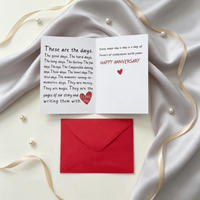 Cartes de vœux pour anniversaire de mariage, 7x4 pouces avec enveloppe, vente en gros d'usine, acceptation de la conception personnalisée