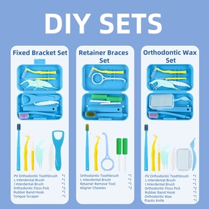Kit <span class=keywords><strong>de</strong></span> Cuidado Dental y <span class=keywords><strong>Ortodoncia</strong></span> Portátil <span class=keywords><strong>de</strong></span> 9 Piezas para Uso Doméstico, <span class=keywords><strong>Cepillo</strong></span> <span class=keywords><strong>de</strong></span> Dientes <span class=keywords><strong>de</strong></span> Plástico - Product Image 3