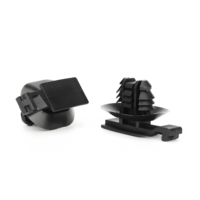 Nouveaux clips de connexion XK13 en nylon 66 noir avec prise en forme de sapin pour trou ovale de 6-7x12-13 mm, épaisseur de plaque de 0,7-4 mm, certifiés CE