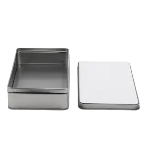 Subbank Sublimation blank wholesale new square gift metal box customized sublimation heat transfer metal lunch box