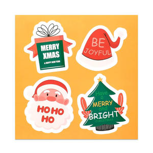 Etiquetas <span class=keywords><strong>de</strong></span> regalo <span class=keywords><strong>de</strong></span> <span class=keywords><strong>Navidad</strong></span> autoadhesivas, etiqueta adhesiva <span class=keywords><strong>de</strong></span> embalaje Kraft marrón, impresión personalizada - Product Image 5