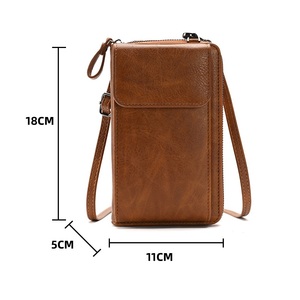New Arrivals Women's PU Leather <b>Phone</b> Bag Multifunctional Cash Cards Holder <b>Purse</b> Crossbody Shoulder <b>Wallet</b> Bag - Product Image 5