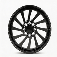 SL 24X10 20X12 26X10 24X14 Roda Truk Tempa Poles Khusus Model Deep Dish dengan 8X180 8X165.1 untuk Chevy Silverado 2500 RAM 2500