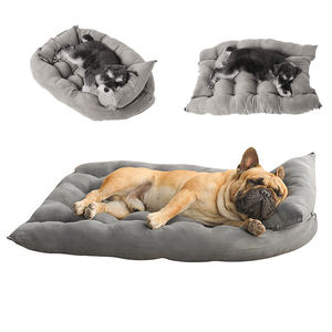 Cojín plegable suave multiusos, sofá para mascotas, cama de perrera fácil de deformar para perros, diseño de perrera con estampado, lavado mecánico ecológico - Product Image 6