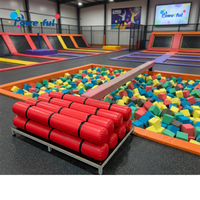 Bâtons de joute gonflables utilisés pour les combats sur poutres d'équilibre dans des fosses de mousse dans les parcs de trampolines