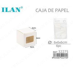 Scatola di Carta 6x6x6 Cm con Finestra per Regali e Confezioni - Product Image 3