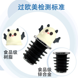 Black Winged <strong>Devil</strong> <strong>Wine</strong> Stopper Aluminum Alloy Bottle Seal For <strong>Red</strong> <strong>Wine</strong> Corks With Cute Design - Product Image 4
