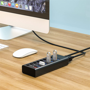 Công Nghiệp 2.4A Sạc Usb3.0 Dữ Liệu Tốc Độ Cao <span class=keywords><strong>Usb</strong></span> 3.0 <span class=keywords><strong>Hub</strong></span> 7 Cổng On Off Multi <span class=keywords><strong>Usb</strong></span> Splitter <span class=keywords><strong>4</strong></span> <span class=keywords><strong>5</strong></span> 8 11 20 Cổng - Product Image 6