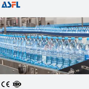 Otomatik plastik şişe su içecekler dolum makinası ve üfleme şişeleme makinesi su üretim hattı