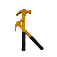 Marteau à griffes tubulaire robuste, tête en acier forgé haute dureté, outil manuel de tirage de clous et de frappe pour la construction et l'usage domestique