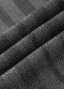 2024 nuovo uomo grigio scuro a righe 2 pezzi Slim Groom Business con risvolto a punta di alta qualità completo doppio petto per uomo - Product Image 6