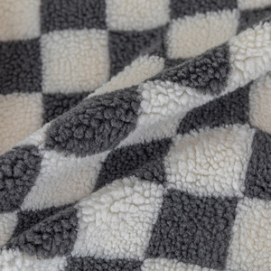 Housse de coussin carrée en laine d'agneau, motif géométrique à carreaux, lavable, pour voiture, chambre à coucher, canapé - Product Image 3