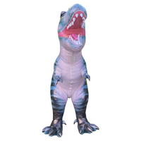 Costume gonflable de dinosaure T-Rex à dégradé de couleurs pour le plaisir familial, costumes gonflables T-Rex pour adultes en vente