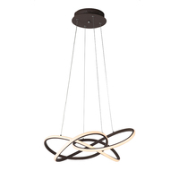 Plafonnier Led suspendu composé d'anneaux métalliques, design moderne, éclairage d'intérieur, luminaire décoratif de plafond, nouveau modèle Kava