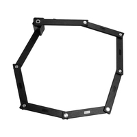 Candado Plegable Todoterreno para Bicicleta con Mecanismo de Doble Bloqueo Diseñado para Áreas Urbanas con Alto Riesgo de Robo