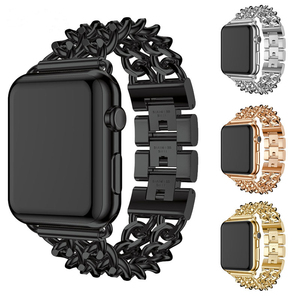 <span class=keywords><strong>Correa</strong></span> <span class=keywords><strong>de</strong></span> <span class=keywords><strong>Metal</strong></span> <span class=keywords><strong>de</strong></span> alta calidad para <span class=keywords><strong>Apple</strong></span> <span class=keywords><strong>Watch</strong></span> 7/6/5 38/40/41mm 42/44/45mm, cadena vaquera - Product Image 1