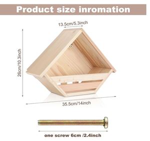 ไม้ซีดาร์กล่องทำรังนกพิราบบ้านนกพิราบสำหรับนกพิราบนอกสถานที่ทำรัง - Product Image 2