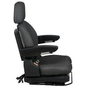 Siège de chariot élévateur universel confortable en PVC avec suspension, ceinture de sécurité, certifié CE/ISO, dossier réglable (70/30), capacité 50-130 kg - Product Image 6