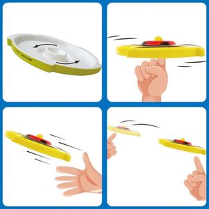 Disque volant gyroscopique multifonctionnel de 25 cm pour jeu parent-enfant, jouet d'extérieur pour gazon - Product Image 6