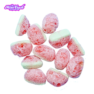 Caramelos de goma liofilizados directos de fábrica, crujiente dulce inflado deshidratado con sabores de sandía, ingredientes ácidos afrutados - Product Image 1