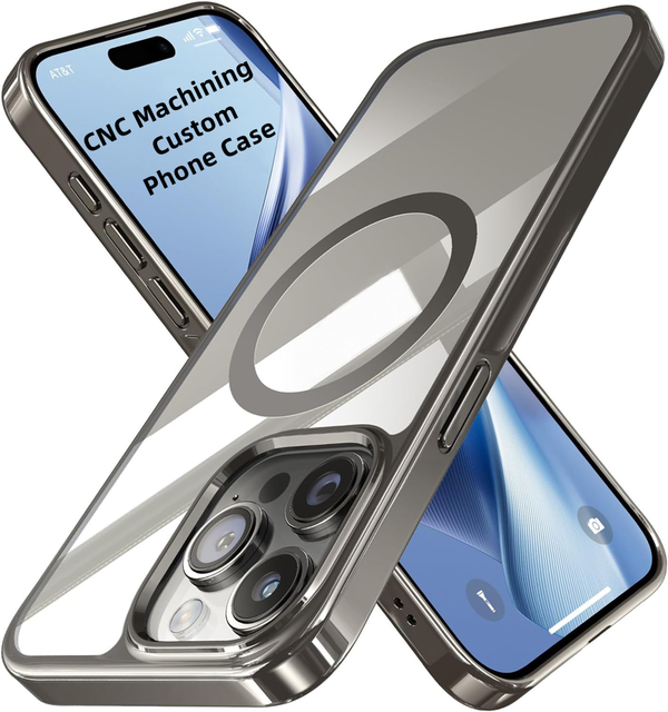 Professional Manufacturer Custom Precision 5 Axis Polished Milling Grade 5 Titanium Metal CNC Machining Cell Phone Case Part