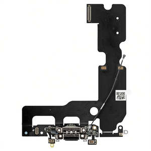 Cavo flessibile per connettore di ricarica Apple Lightning con microfono e antenna per iPhone 7 Plus nero - Product Image 2
