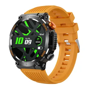 2024 nuovo arrivo HT17 smart watch con torcia elettrica all'aperto orologio Bluetooth telefono chiamata impermeabile sport per uomo