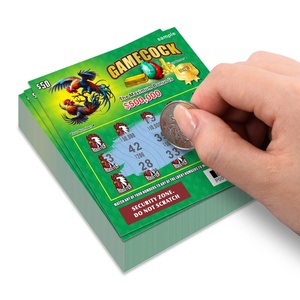 Lottery Factory Can Customize Prize Number Sizes Content Digital Printing <b>Scratch</b> Lottery Tickets - Product Image 1