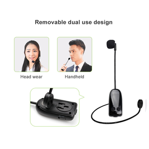 SHIDU U8 Professional Plug&amp;Play Headset Mic System UHF <strong>Wireless</strong> <strong>Microphone</strong> for Voice Amplifier PA System Speaker - Product Image 5