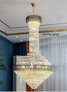Grandi <span class=keywords><strong>lampadari</strong></span> a ciondolo in oro di cristallo grandi <span class=keywords><strong>lampadari</strong></span> <span class=keywords><strong>moderni</strong></span> di lusso per casa grande Foyer grande Hotel lampadario di cristallo per soffitti molto alti - Product Image 6