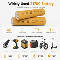 Cellule Li-ion haute capacité INR21700 58E 5700mAh 3.6V 3C pour pack de batterie longue portée de drone UAV