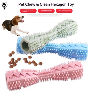 Jouet à mâcher hexagonal en TPR résistant aux morsures pour chiens et chats - Bâton à mâcher - Product Image 2